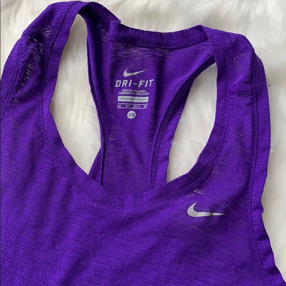 Nike Dri-fit workout tank purple - Picture 1 of 5